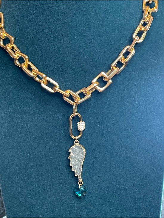 Jewelry - Druzy & Swarovski crystal necklace